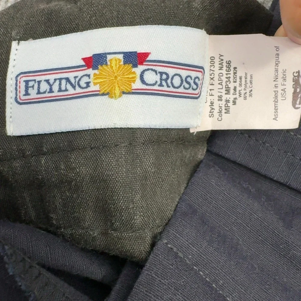 Flying Cross Cargo Pants Mens 29x28.5 Navy Blue Ripstop Tactical Uniform Utility